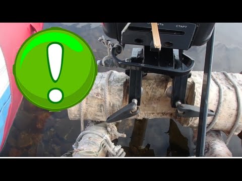 Видео: Транец для мотора на сплавной катамаран? Легко и быстро прямо на месте!