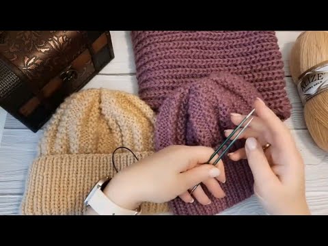 Видео: Как связать красивую шапочку спицами. Подробный мастер-класс.