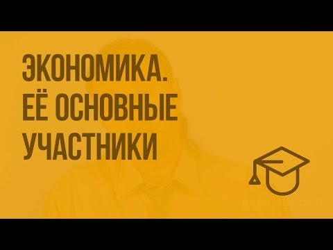 Видео: Экономика. Её основные участники. Видеоурок по обществознанию 7 класс