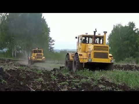 Видео: Мега мощь! Тракторы К-701 пашут поля! Powerful tractors K-701 plow fields. Legendary technique