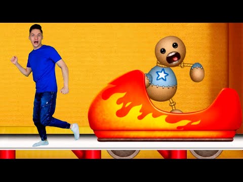 Видео: Kick the Buddy в реальной жизни — Подборка №3 Американские горки на всех машинах