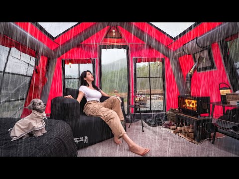 Видео: ☔️КАМПИНГ В ЛИВНЕ С НАДУВНОЙ ПАЛАТКОЙ 5-ЗВЁЗДОЧНОГО ОТЕЛЯ