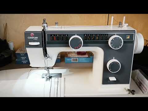 Видео: Швейная машина Comfort 394 реплика Janome 394 как шьëт машина прямая строчка и зиг-заг обзор