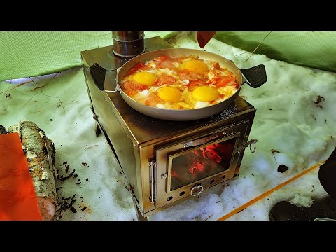 Видео: Тестирование палатки с титановой печкой в зимнем лесу | Naturehike Opalus 2 | Thous Wind TW1020