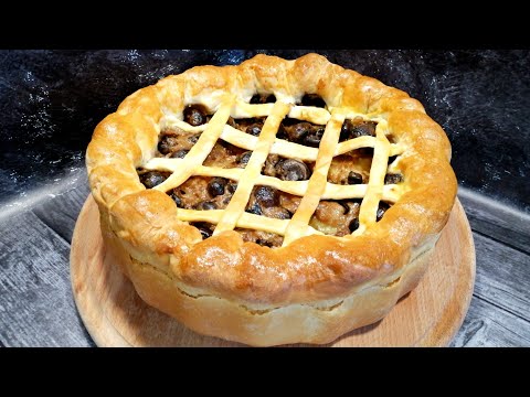 Видео: Чудо пирог ГРИБНАЯ КОРЗИНКА! Постный, но какой вкусный! Пирог с Грибами и Картофелем/Постный рецепт