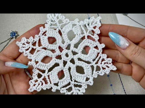 Видео: Филигранная снежинка крючком! ❄️❄️❄️ Мастер-класс!