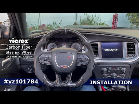 Видео: Рулевое колесо Vicrez Carbon Fiber vz101785 | Dodge Charger 2015-2023 | Установка