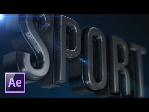 Видео: Создаем 3D текст в After Effects при помощи плагина Element.
