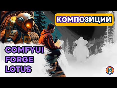 Видео: Композиция в ComfyUI & Forge | Lotus | Eros Collage