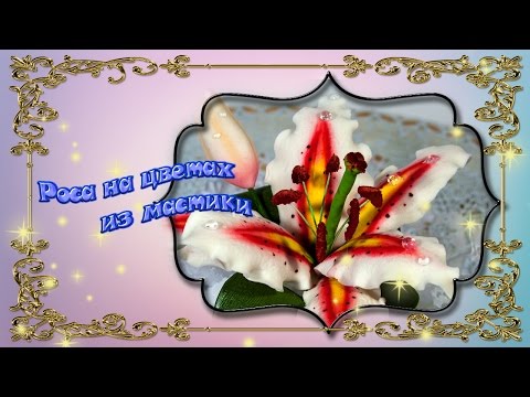 Видео: Как сделать росу на цветах. (isomalt dew)