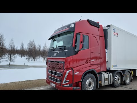 Видео: Перевал ТИТ ЯКУТИЯ.+дорога до переправы. VOLVO FH 540