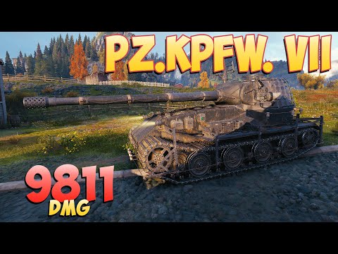 Видео: Pz.Kpfw. VII • Запинали! - 5 Фрагов 9.8K Урона • Мир Танков