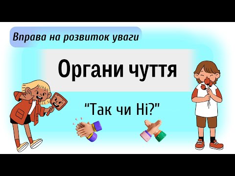 Видео: Органи чуття Гра ТАК чи НІ @videopresentazii