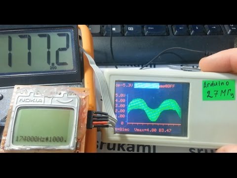Видео: Осциллограф на Ардуино_v2 (Oscilloscope Arduino or Atmega328)