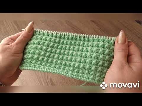 Видео: Ооочень простой узор спицами/узор из лицевых петель #knitting #вязание #узордляначинающих