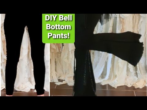 Видео: Экономия! Как превратить леггинсы в брюки-клёш.