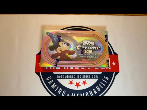 Видео: Открытие коробки с игрушкой Chrome Hobby Box от Disney Topps 2025 года (распаковка и обзор)