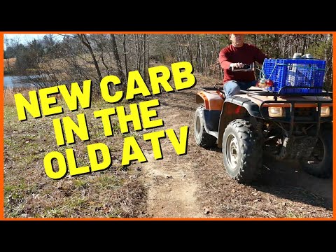 Видео: #216 Замена карбюратора на квадроцикле Honda 350 Rancher