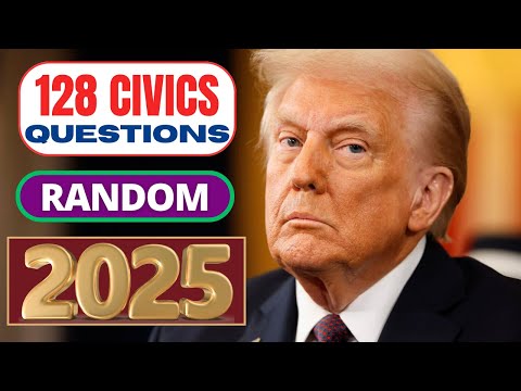 Видео: 128 случайных вопросов и ответов по обществознанию 2025 года - тест на гражданство США 2025 I N40...