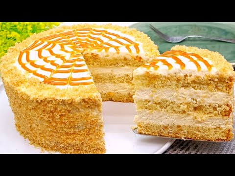 Видео: Торт, который тает во рту. Торт такой вкусный, что пеку его почти каждый день!