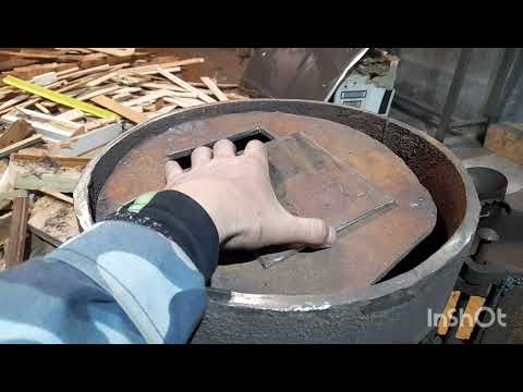 Видео: армейская буржуйка пов - 57,доработка отражателя