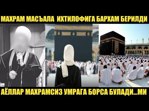 Видео: 27.01.23 ТЎЛИҚ холда Махрамсиз Умрага Бориш Хақида | Махмуджон Домла