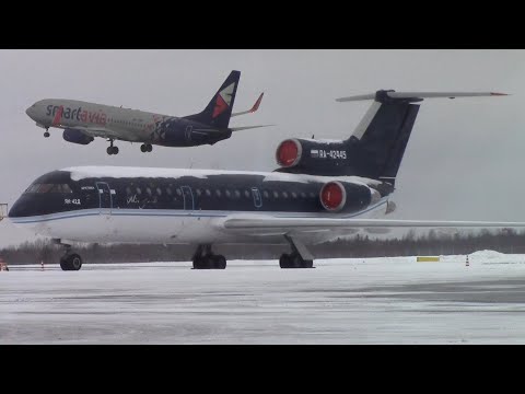 Видео: Boeing 737-800 Smartavia из Питера и снова в Питер. "Жемчужина" вернулась!