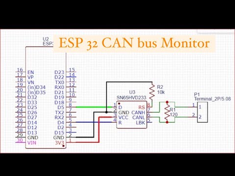 Видео: ESP32 CAN Monitor Сборка (простейший монитор шины CAN на ESP32)