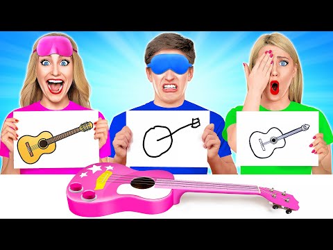 Видео: Кто лучше нарисует с закрытыми глазами Челлендж от Multi DO Challenge