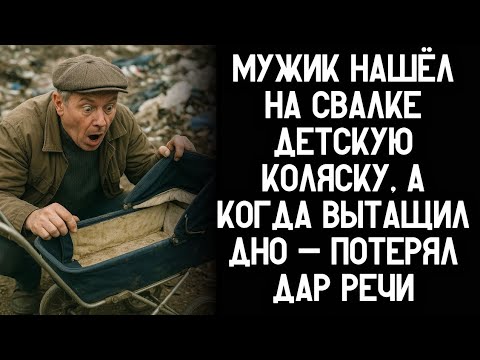 Видео: Мужик нашёл на свалке детскую коляску, а когда поднял дно — чуть не потерял сознание...