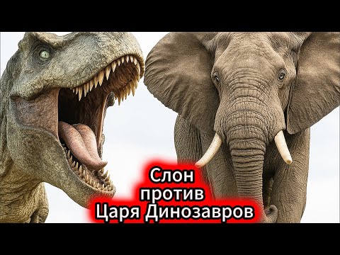 Видео: Кто победил БЫ на самом деле? ТИРАННОЗАВР или СЛОН? Результат — ШОК!
