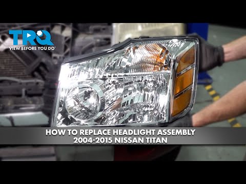 Видео: Как заменить блок-фару на Nissan Titan 2004-2015