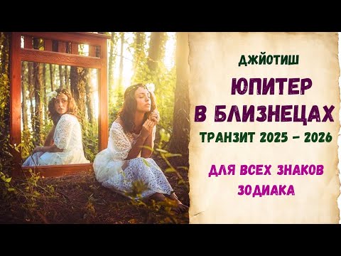 Видео: Транзит Юпитера в Близнецах  2025 - 2026 | Прогноз для всех Знаков Зодиака | Джйотиш