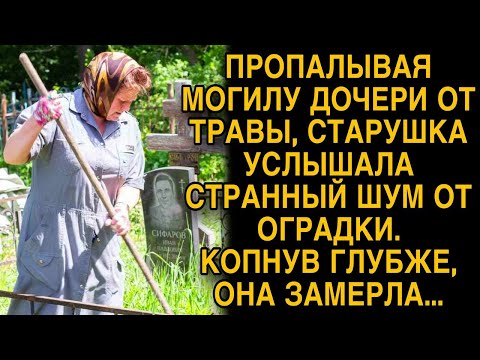 Видео: Старушка услышала странный шум на могилке дочери, а копнув глубже…