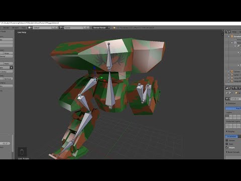 Видео: 103.01 Анимация робота в Blender. Создание скелета