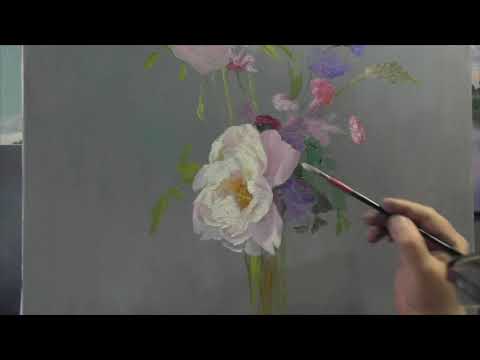 Видео: Видео-урок "Нежный букет". Художник Игорь Сахаров