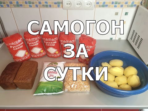 Видео: САМОГОН ЗА СУТКИ | Самогон по-рыхлому | Быстрая брага