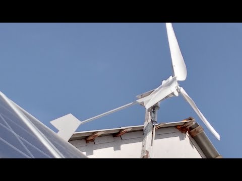 Видео: Ветрогенератор холостой ход