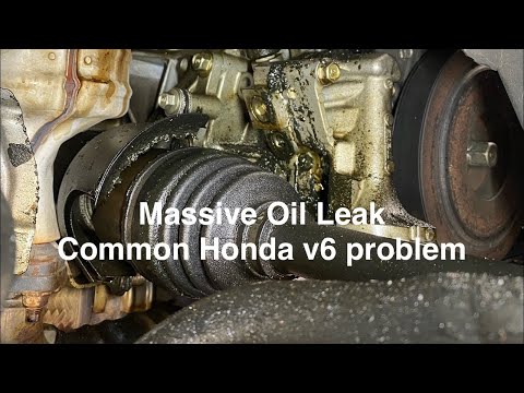 Видео: Устранение распространённой утечки масла в Honda V6 серии J | Утечка через адаптер масляного филь...