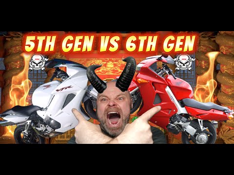 Видео: Honda VFR800 5-го поколения против VFR 800 6-го поколения