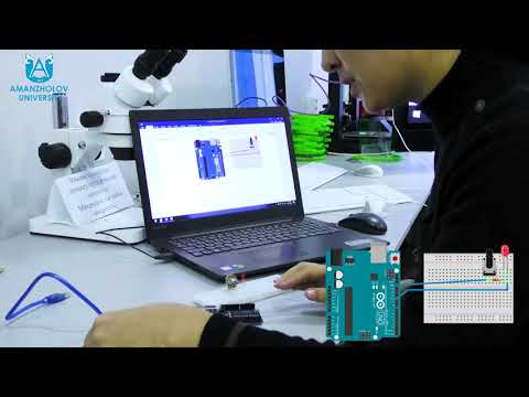 Видео: Толыкбаева М.Б. Потенциометр. Закон Ома на примере яркости светодиода