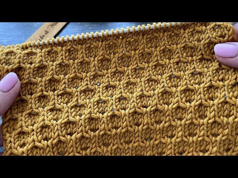 Видео: Простой рельефный узор спицами для кардигана или топа