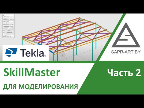 Видео: Tekla Structures. SkillMaster Для моделирования. Часть 2