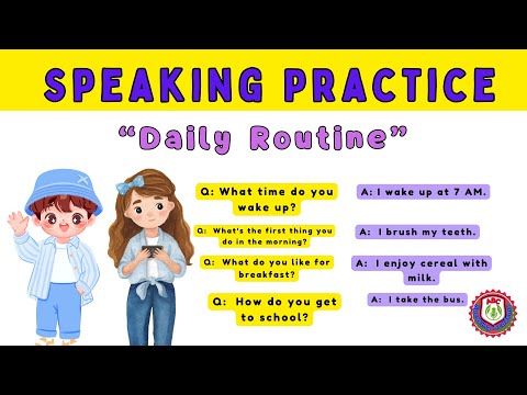 Видео: Практика разговорного английского языка | Распорядок дня для детей | Вопросы и ответы