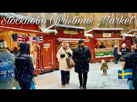 Видео: [4K] 🇸🇪Стокгольмская рождественская ярмарка 🎄🎅| Старая площадь | Стокгольм готовится к Рождеству