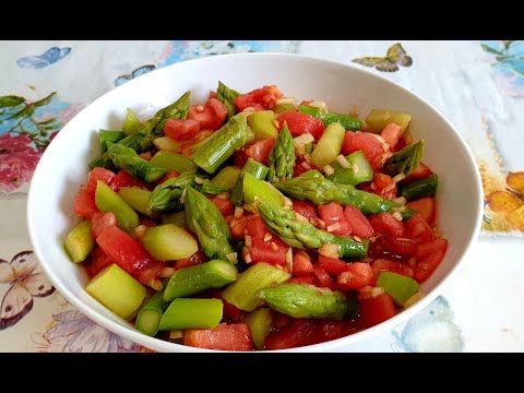 Видео: Мой любимый салат !Спаржа с помидорами!