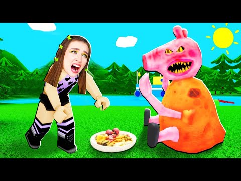 Видео: ГОЛОДНАЯ СВИНКА ПЕППА в ROBLOX ! 😱