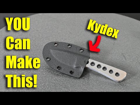 Видео: Как сделать ножны из кайдекса! — Простые инструменты, низкие затраты!
