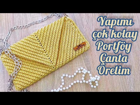 Видео: всего 1 мячик и 1 день 😱 модель конверта крючком изготовление СУМКИ ПОРТФОЛИО