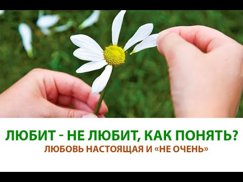 Видео: Любит - не любит, как понять? Любовь настоящая и "не очень".
